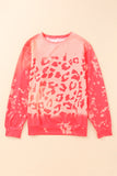 Bleached Cheetah Print Sweatshirt