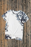 Western Fashion Dyed Bleached T Shirt