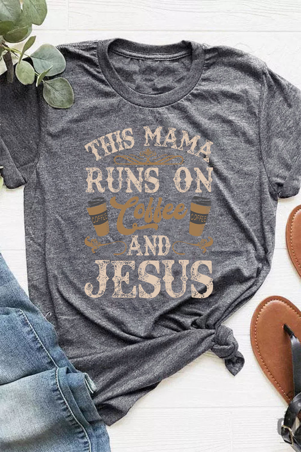 Coffee And Jesus Graphic T-Shirt