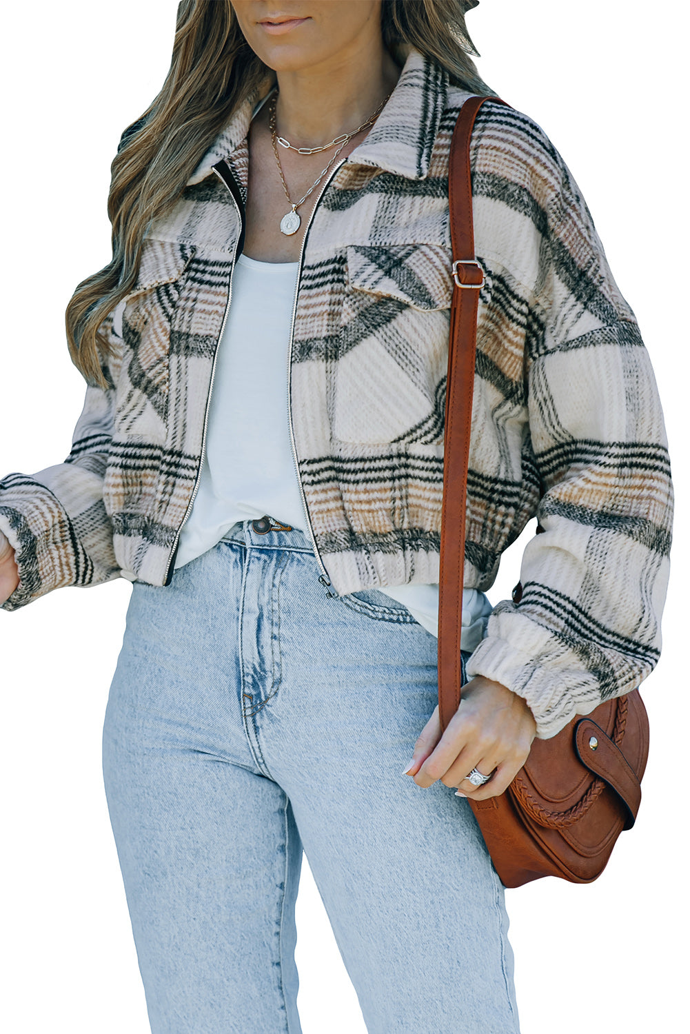 Vintage London Plaid Cropped Jacket