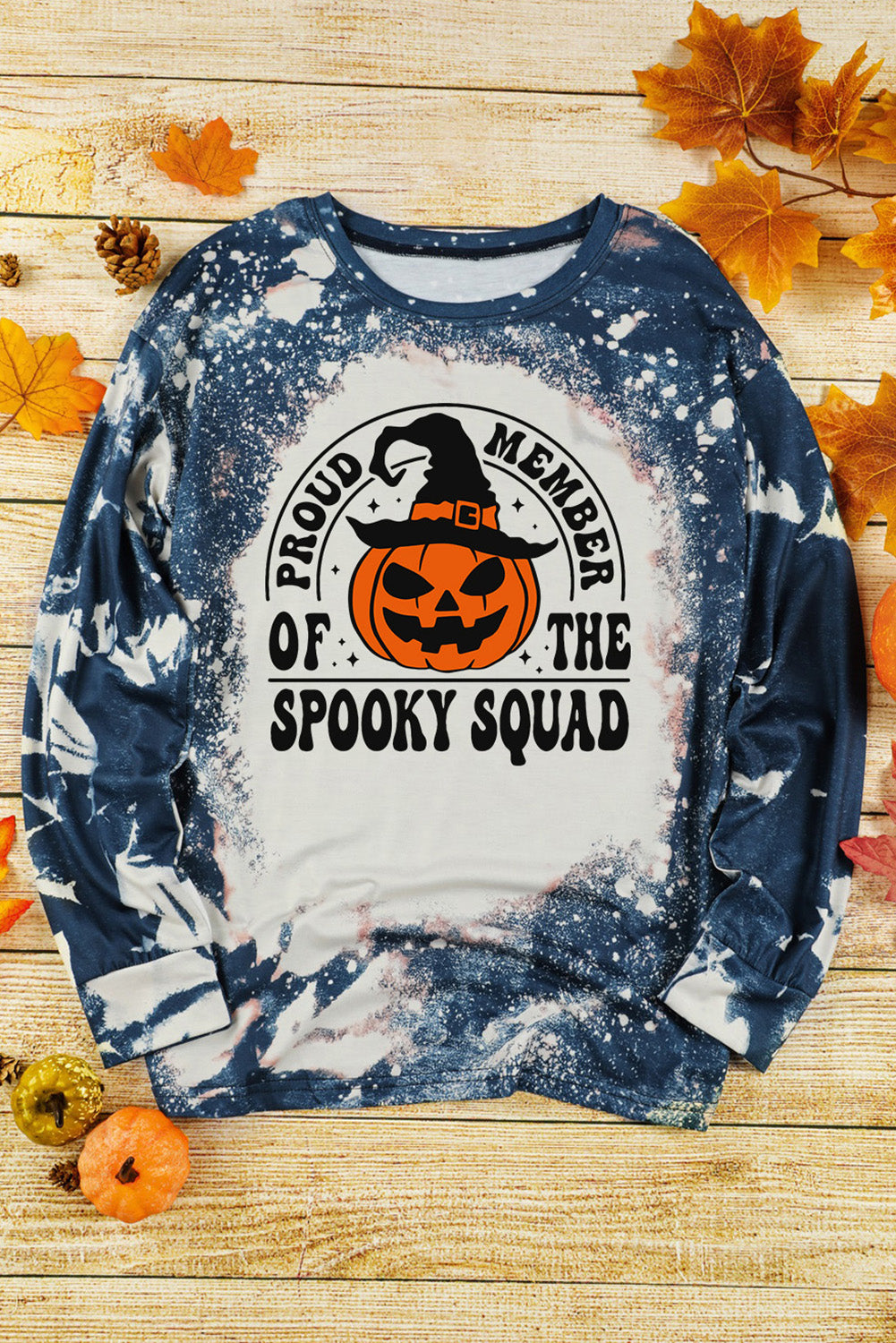 Proud Member of The Spooky Squad Graphic Tie-dye Top