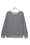 Pink French Terry Cotton Blend Pullover Sweatshirt