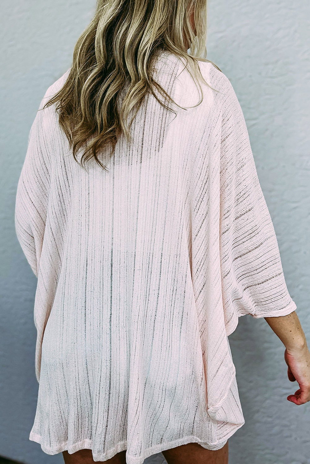 Sheer Lightweight Knit Long Sleeve Cardigan