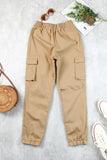 Casual High Waist Cargo Joggers