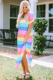 Multicolor Colorblock Knit Tank Top