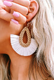 Bohemian Semi-circle Woven Drop Earrings