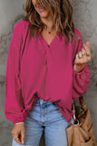 Split V Neck Dolman Top