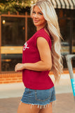 Racing Red Game Day Rugby Football Season Sweater Vest