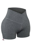 Short de yoga bleu Athletic Gym pour soulever les fesses