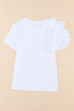 Asymmetric Cascading Sleeve Tee