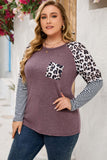 Plus Size Leopard Pocket Top