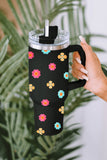 Cute Florets 304 Stainless Double Layer Thermos Cup