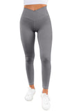 Leggings de yoga de sport à taille voûtée noire 