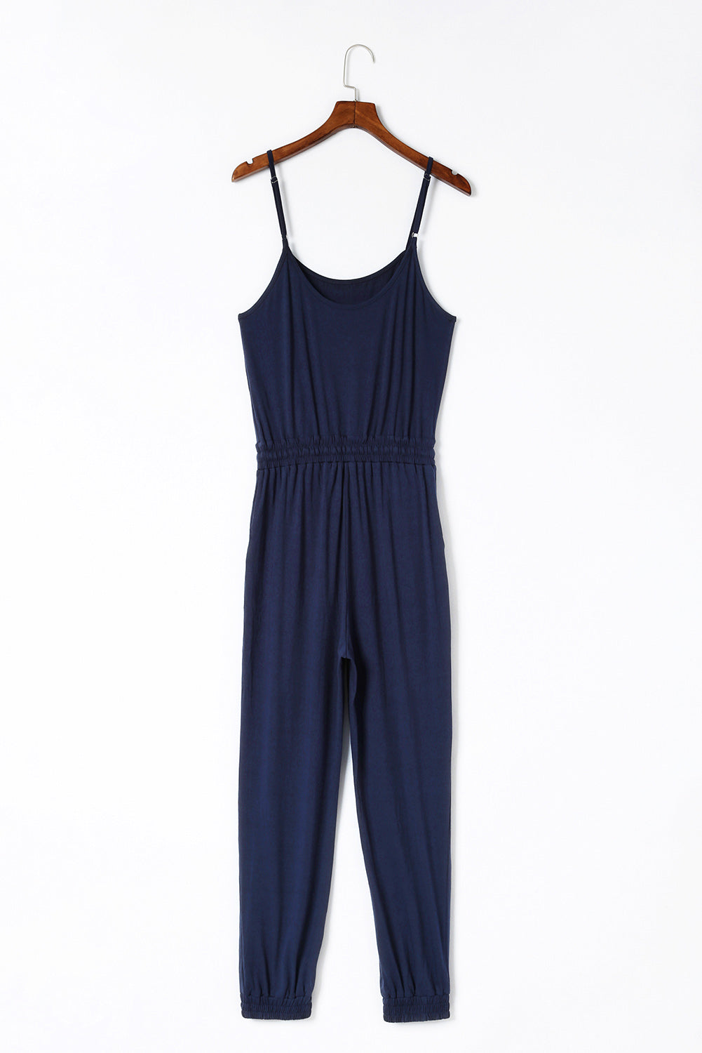 Drawstring Waist Spaghetti Straps Jumpsuit