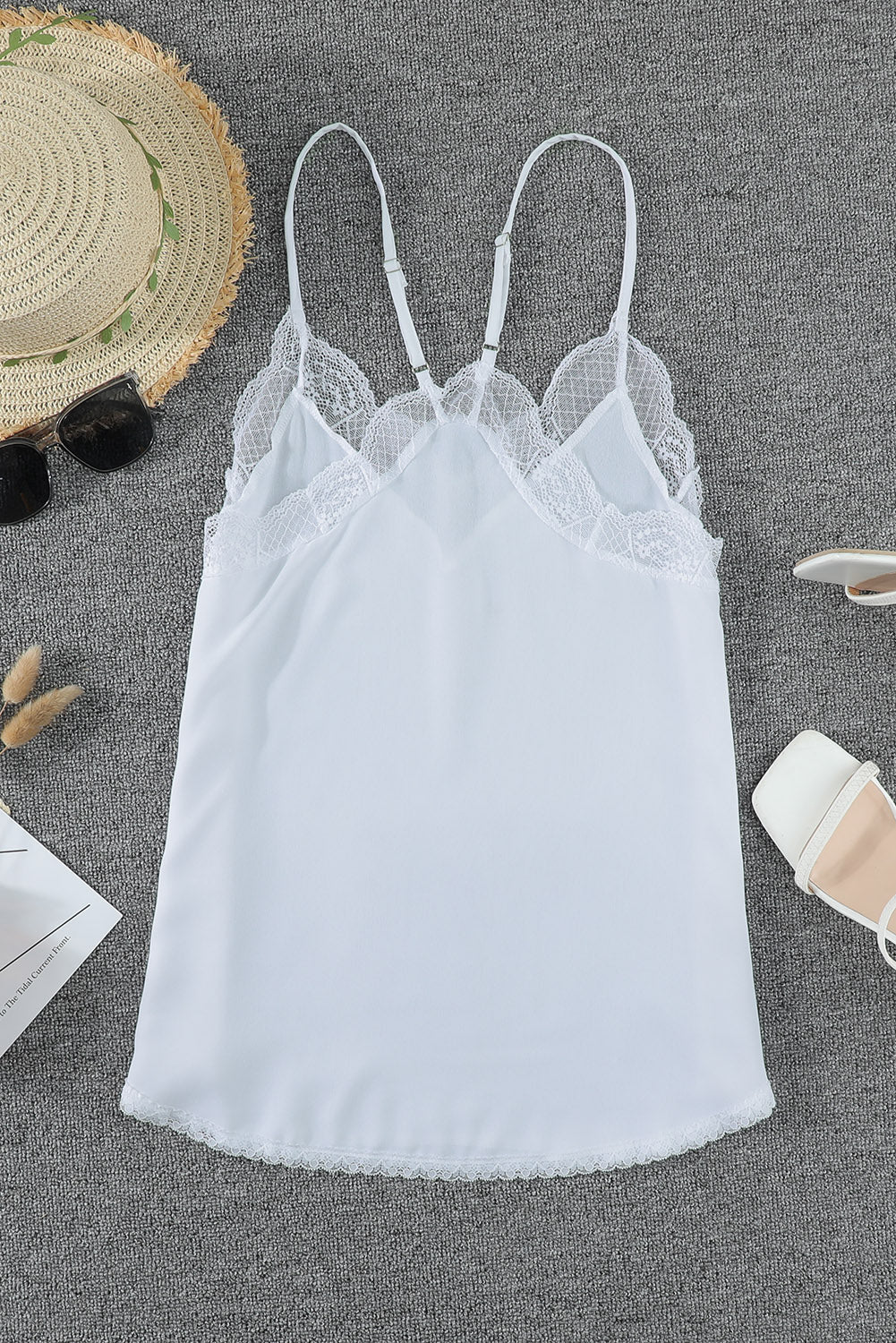 Delicate Balance Lace Cami Tank