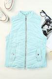 Zip-up Side Pockets Puffer Vest