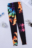 Tie Dye multicolore évider les leggings de vêtements de sport de remise en forme