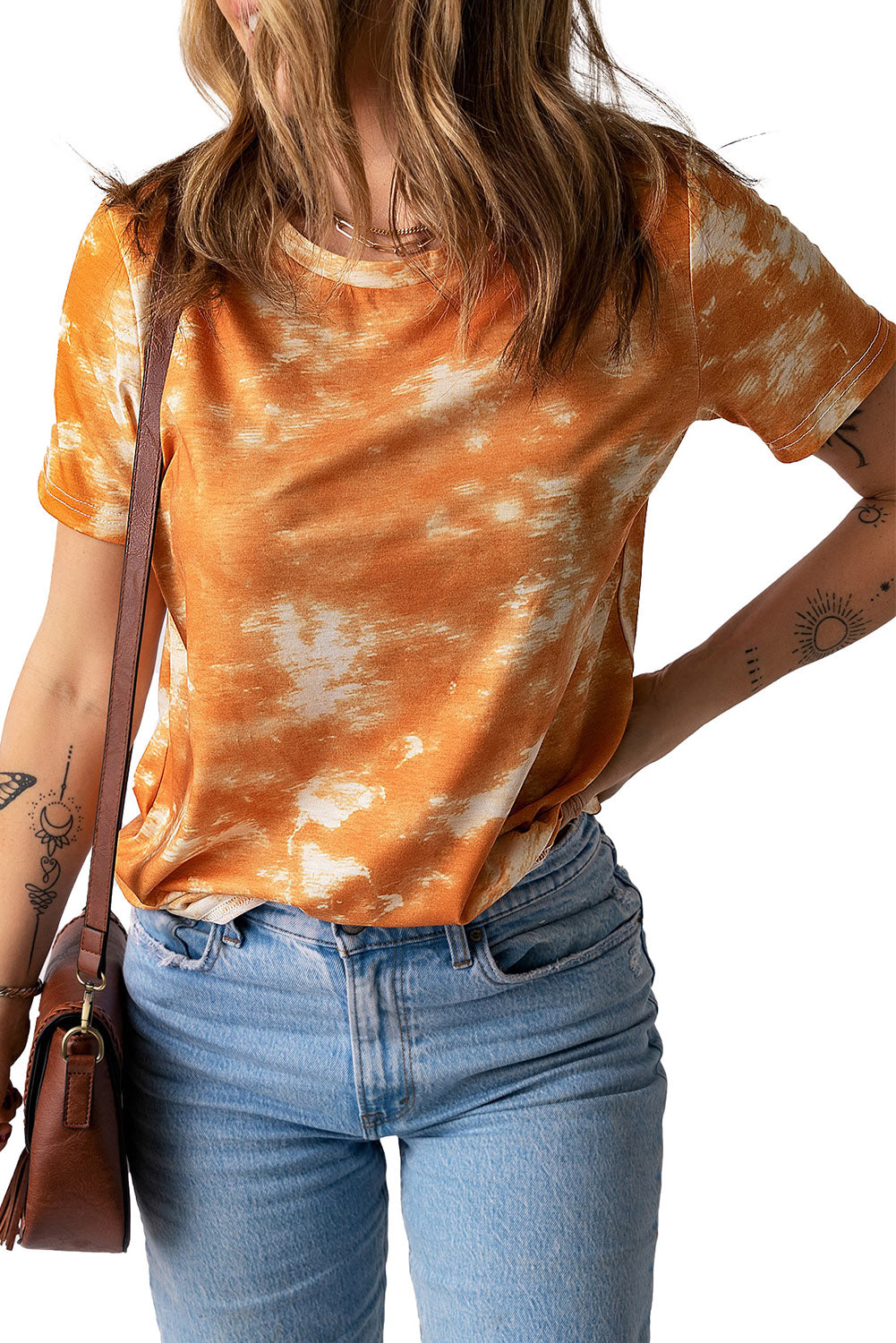 Tie Dye Crew Neck Short Sleeve T-Shirt