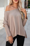 Lightweight Knit Oversize Blouse