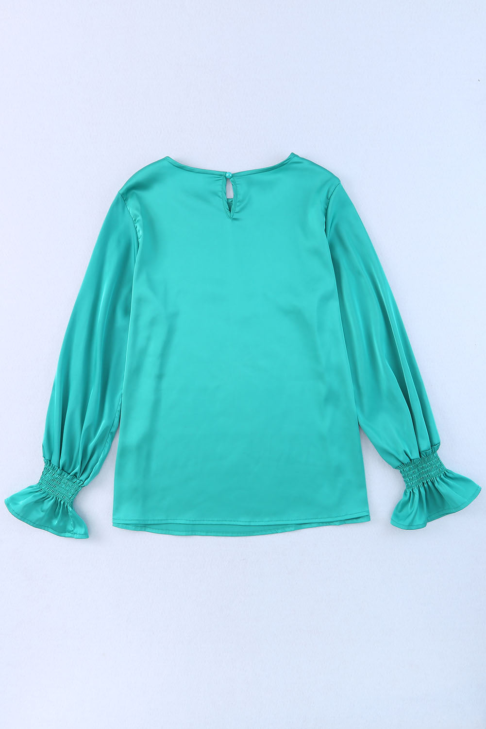 Satin Puff Sleeves Blouse