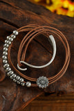 Daisy Beading Alloy Multilayer Bracelet