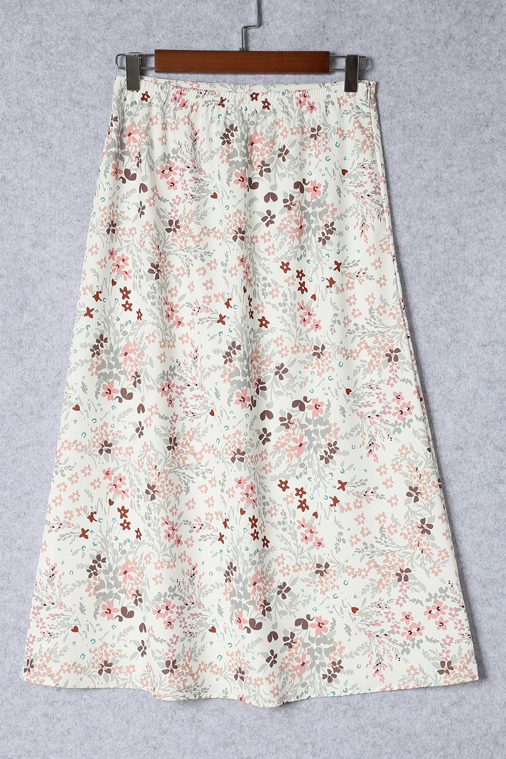 Floral High Waist A-Line Skirt