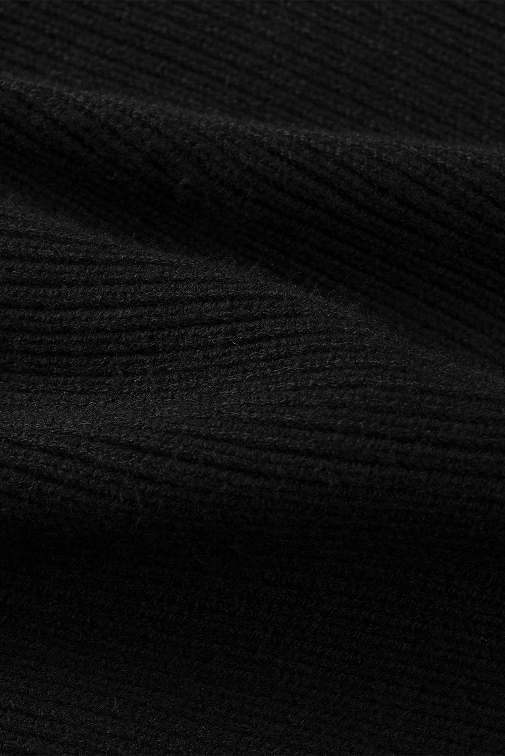 Pull en tricot à manches longues rayé noir