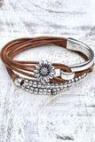 Daisy Beading Alloy Multilayer Bracelet