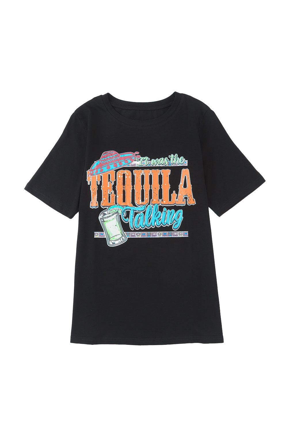 It Was The Tequila Talking Graphic Short Sleeve T-shirt