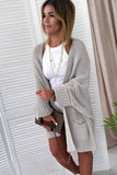 Oversized Fold Over Sleeve Sweater Cardigan