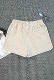 Tweed Wide Elastic Band High Waist Shorts