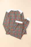 Plaid Brushed 2pcs Loungewear Set