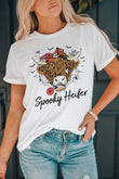 Spooky Heifer Halloween Graphic T Shirt