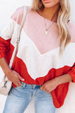 Oversized Chevron Knit Top