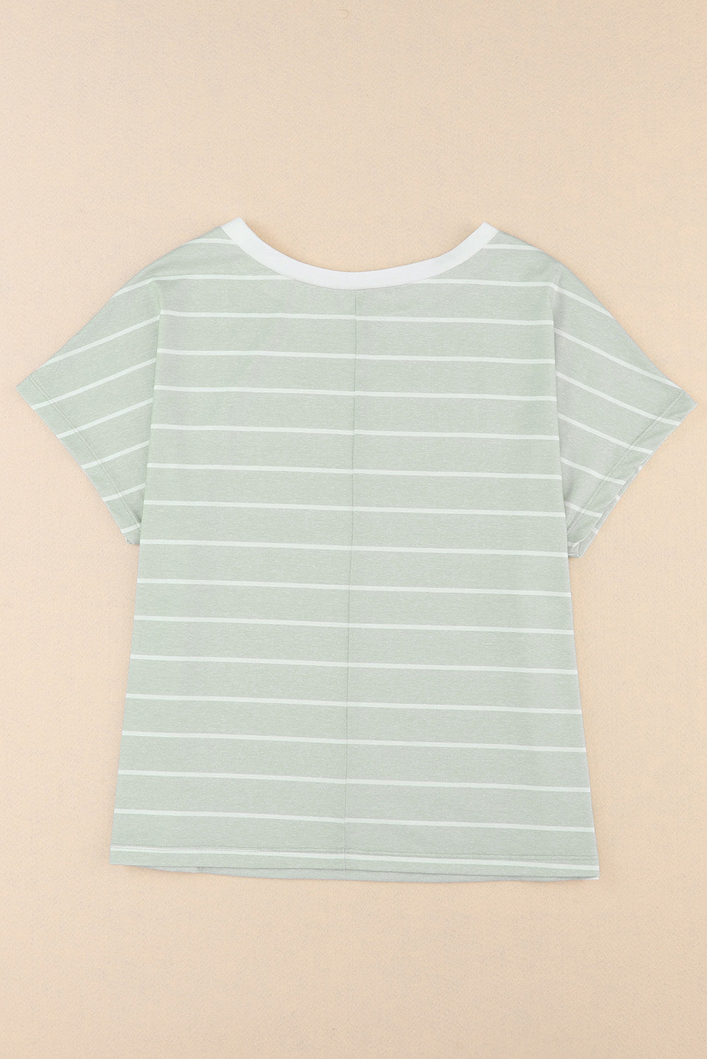 Stripe Short Sleeve Round Neck T-Shirt