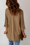 Ribbed Open Front Knit Cardigan