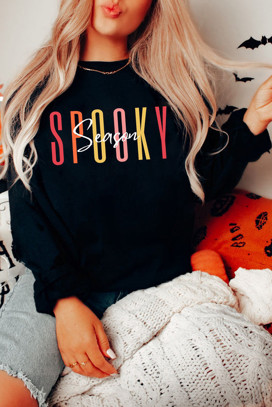 Spooky Season Halloween Fashion Graphic Sweatshirt