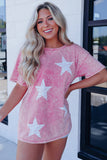 Vintage Star Printed Mineral Wash Graphic Tee