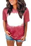 Tie-dyed Round Neck Short Sleeve T-shirt