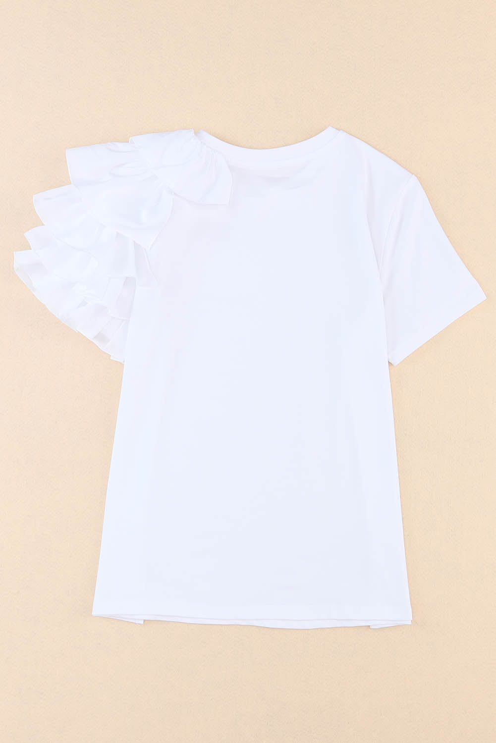 Asymmetric Cascading Sleeve Tee