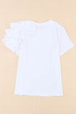 Asymmetric Cascading Sleeve Tee