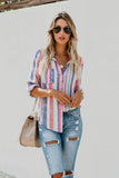 Sweet Enough Striped Button Up Top