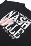 Robe t-shirt tendance noire Nashville Music Festival