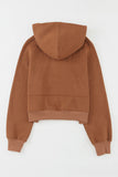 Quarter Zip Kangaroo Pocket Hoodie