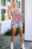 Square Neck Floral Tank Top