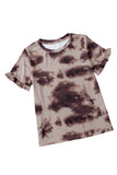 Vintage Tie Dye Ruffled Sleeve T Shirt