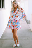 Floral Tiered Mini Dress