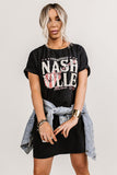 Robe t-shirt tendance noire Nashville Music Festival