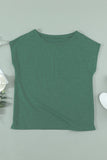 Pocketed Tee with Side Slits