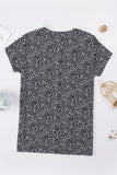 Print Side Pockets Tunic Top